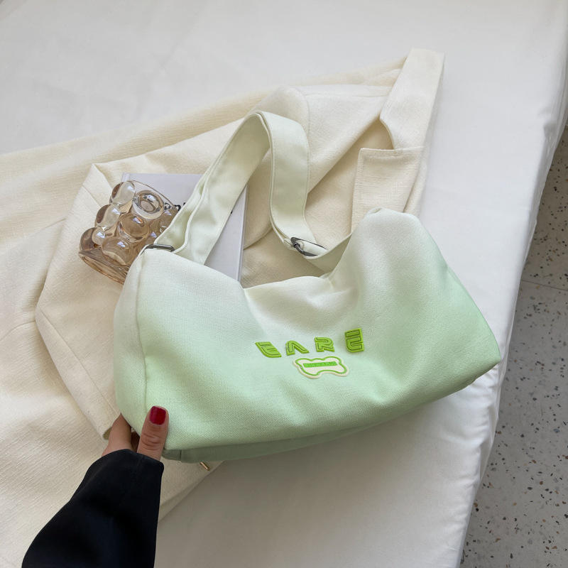 Fashion Gradient Canvas Bag Manufacturers Custom Crossbody Bag, For Shopping