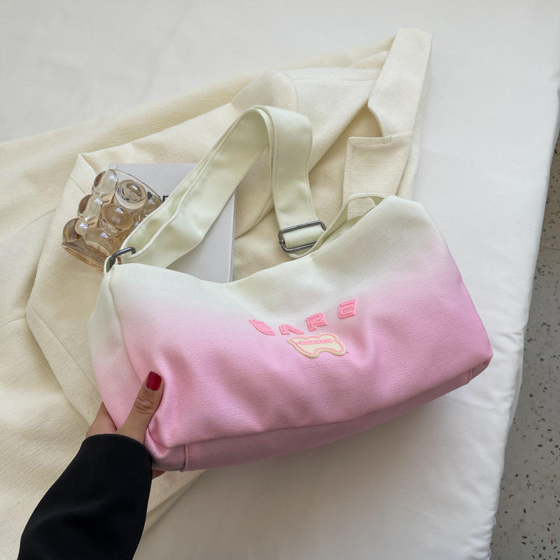 Fashion Gradient Canvas Bag Manufacturers Custom Crossbody Bag, For Shopping