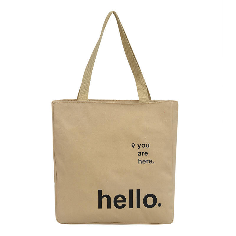 Popular Custom Canvas Bag Fashion Personality Large Capacity Tote Bag For Shopping