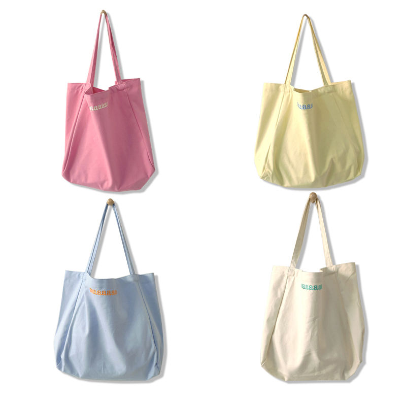 Fashion Canvas Shopping Bag Recycled Cotton Tote Bags