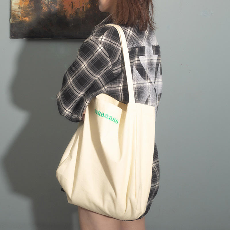 Fashion Canvas Shopping Bag Recycled Cotton Tote Bags