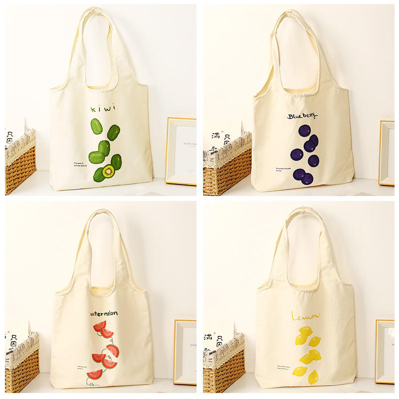 Big Design Reusable Custom Cotton Canvas Tote Bags With Custom Printed Logo