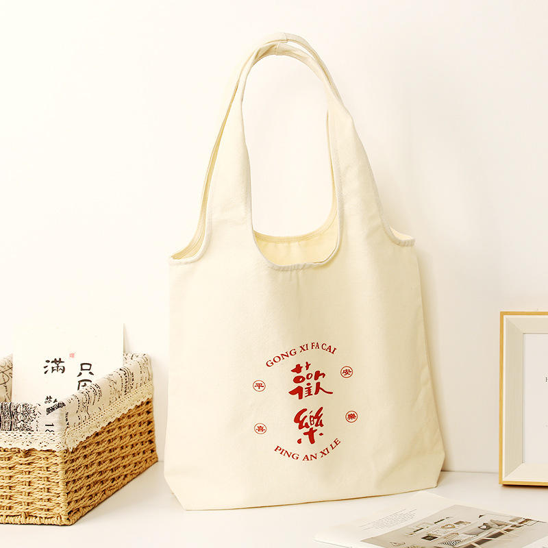 Big Design Reusable Custom Cotton Canvas Tote Bags With Custom Printed Logo