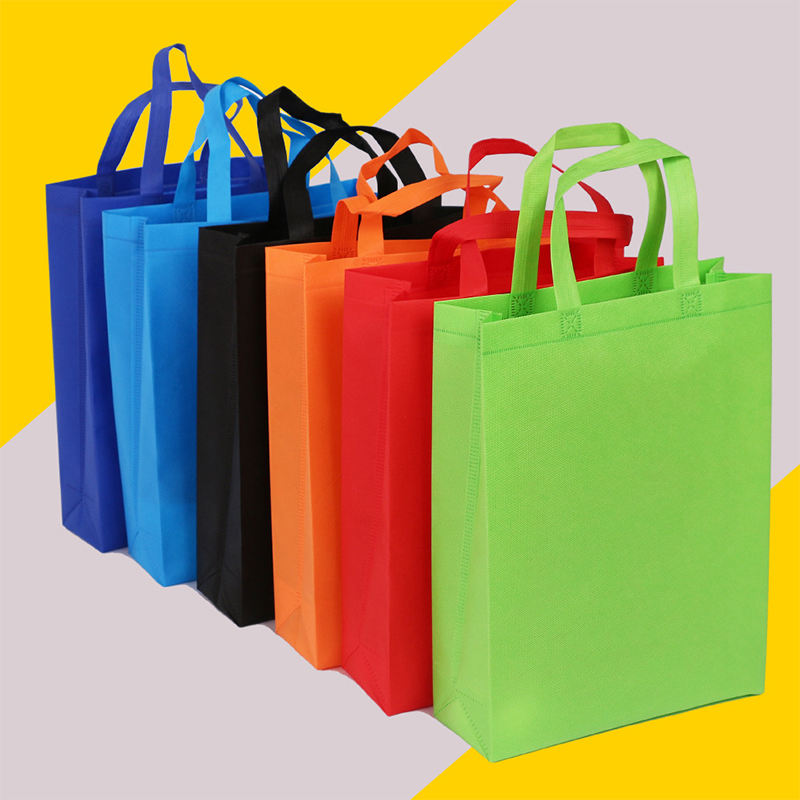 Simple Non-woven Shopping Bag Canvas Color Bag Printing Logo Suitable For Advertising Printing