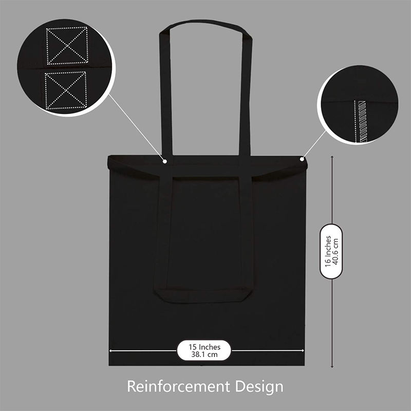 Simple Leisure Cotton Canvas Bag Environmental Protection Recycling Shopping Bag, Suitable For Advertising Promotion