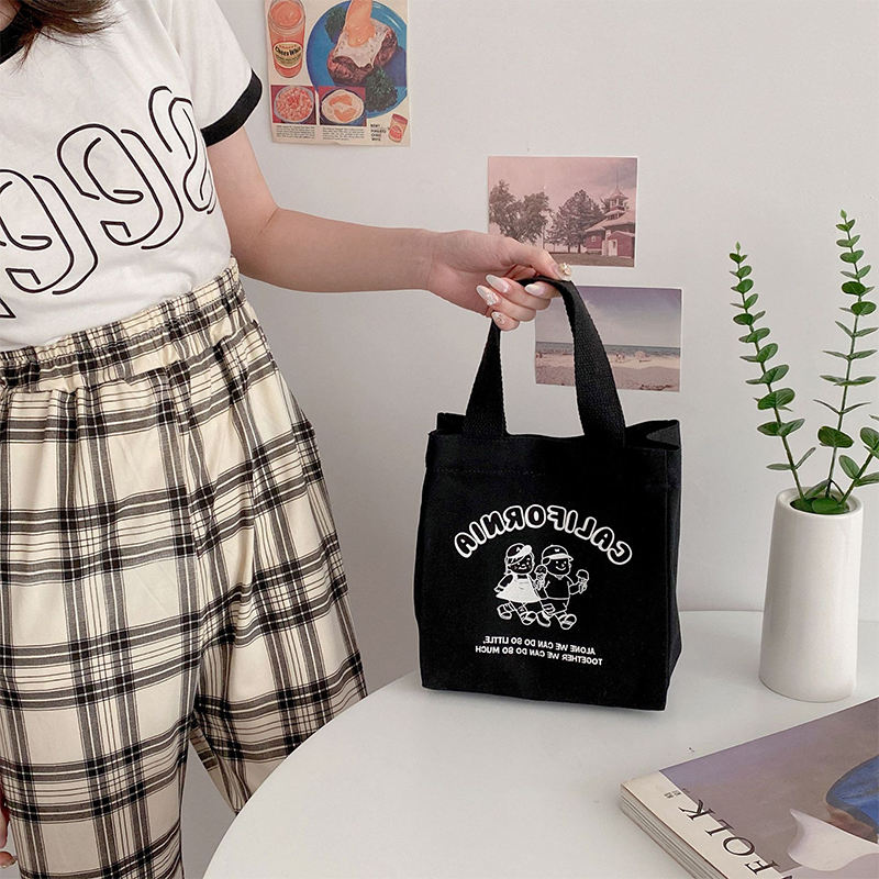 Wholesale Custom Canvas Lunch Bags Cute Printed Lunch Bags For Adults,Kids