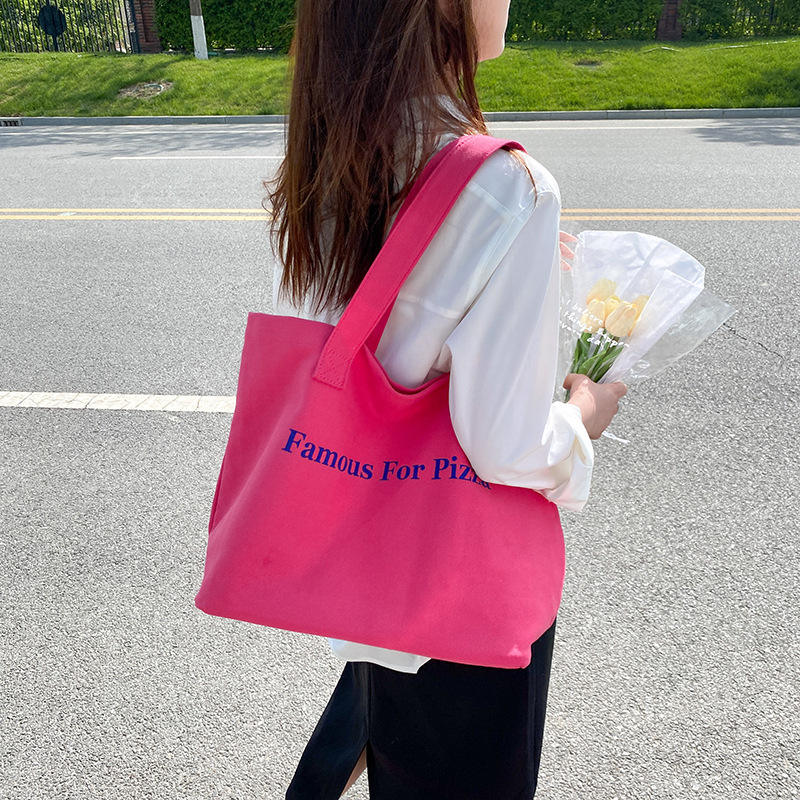 Large Cotton Tote Bags Plain With Custom Print For Women