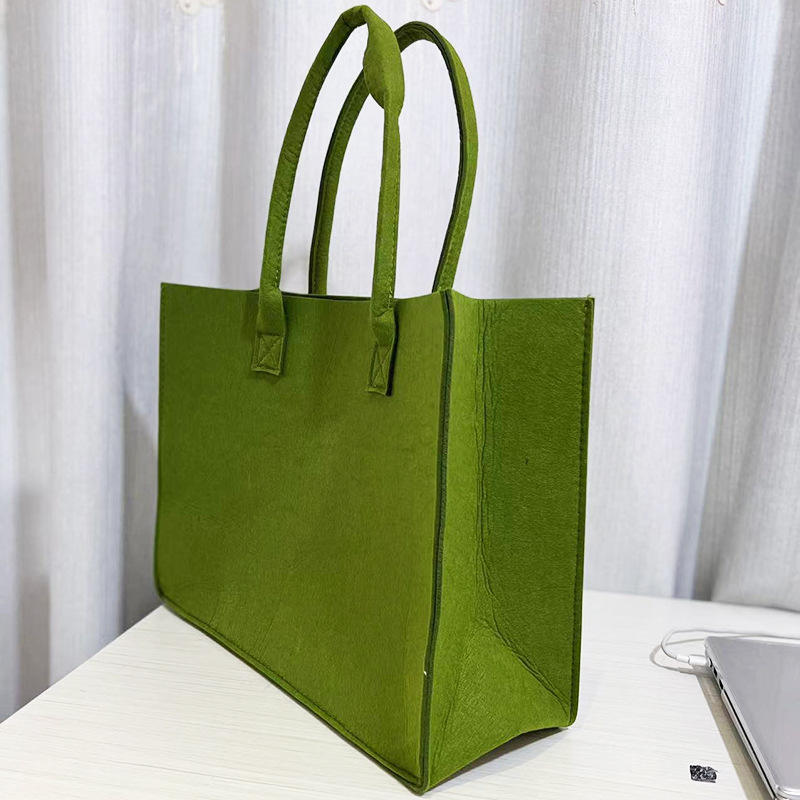 Hot Sale Large Capacity Fashion Creative Custom Felt Tote Bag For Shopping
