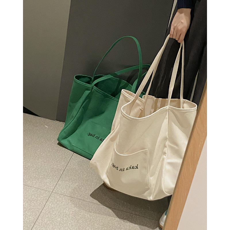 Casual Art Canvas Bag Fashion Tote Bag Large Capacity Custom Shopping Bag