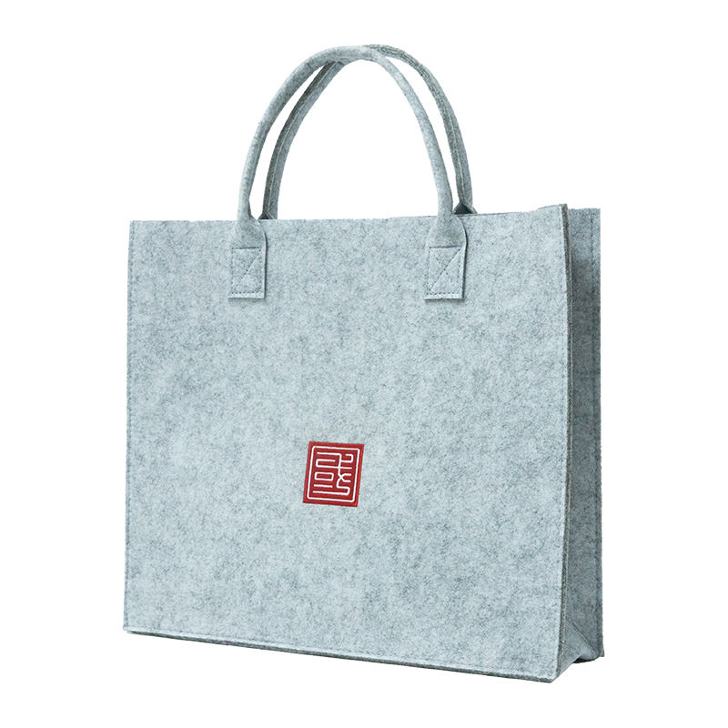 High Quality Eco-friendly Recycled Shopping Felt Tote Bag with Logo Custom
