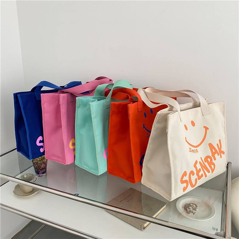 Eco Friendly Shopping Bag With Custom Logo Printed Grocery Bags