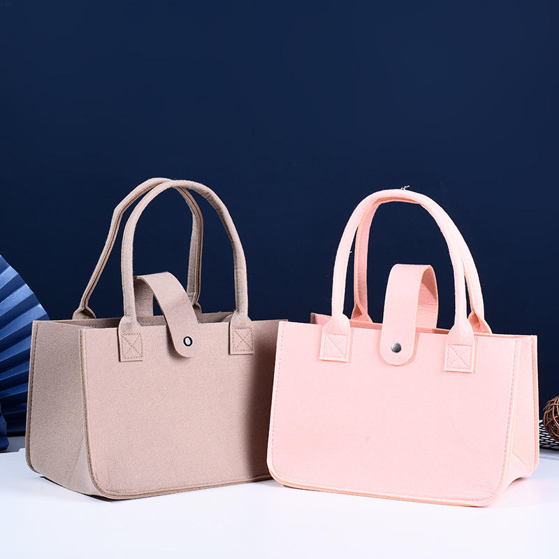 Best selling Wholesale Advertising Luxury Gift Felt Tote Shopping Bag