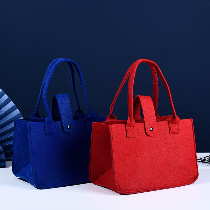 Best selling Wholesale Advertising Luxury Gift Felt Tote Shopping Bag