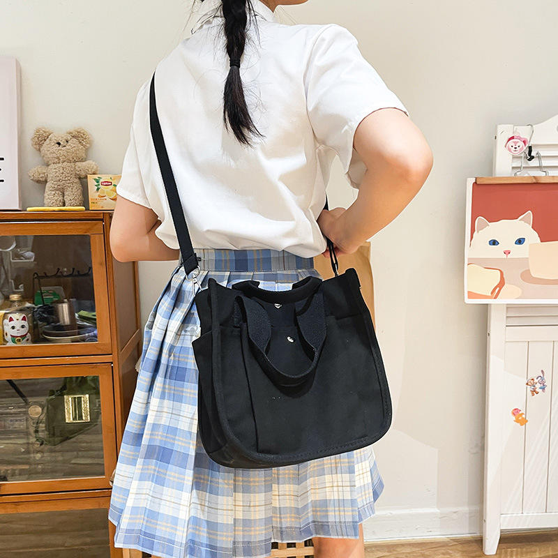 Simple Custom Crossbody Bags Canvas Messenger Bags With Logo