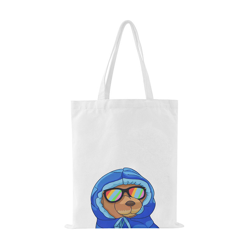 Creative Cute Cartoon Custom Cotton Canvas Bag For Shopping