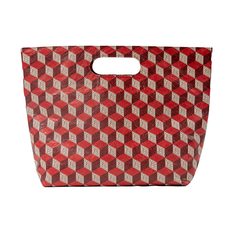 Custom Vintage Kraft Square Bottom Paper Gift Bags With Handles China