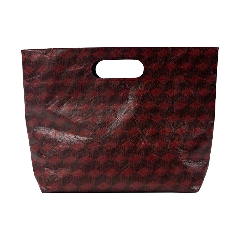Custom Vintage Kraft Square Bottom Paper Gift Bags With Handles China