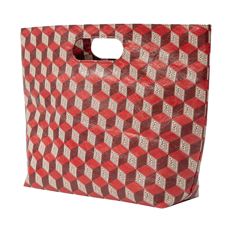 Custom Vintage Kraft Square Bottom Paper Gift Bags With Handles China