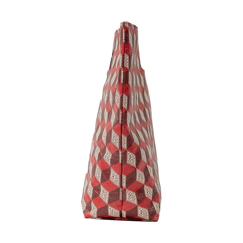 Custom Vintage Kraft Square Bottom Paper Gift Bags With Handles China
