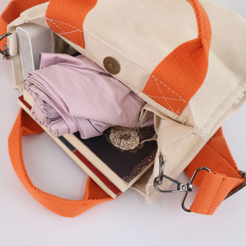 Wholesale Fashion Design Phone Pocket Sling Mini Messenger Custom Single Strap Shoulder Canvas Crossbody Bags