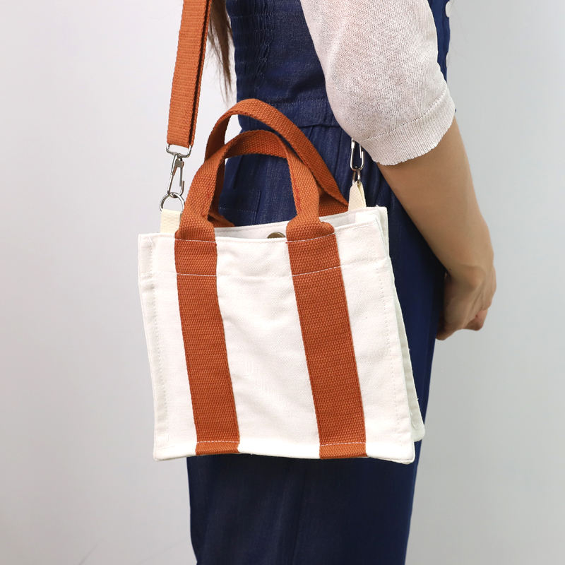Manufacture Direct Supply Custom Ladies Hand Tote Bag Small Shoulder Messenger Travel Canvas Bag Crossbody