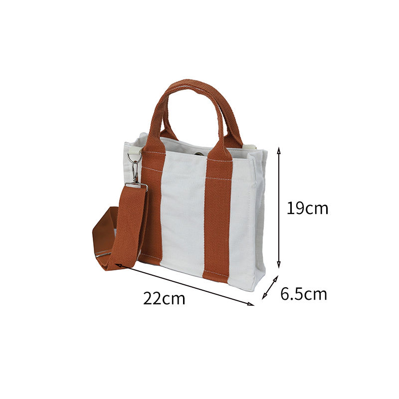 Manufacture Direct Supply Custom Ladies Hand Tote Bag Small Shoulder Messenger Travel Canvas Bag Crossbody