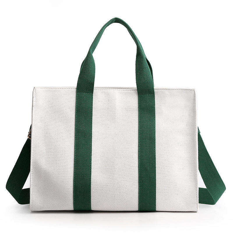 Wholesale Custom Design Eco Friendly Reusable Recycle Ladies Adjustment Shoulder Crossbody Bag Women Canvas Tote Bags