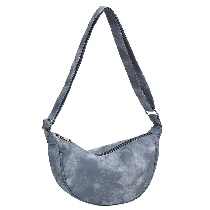 Japanese Summer Fashion Daily Casual Under arm women Tote Handbag Tie Dye Cotton Canvas Dumpling Small Shoulder