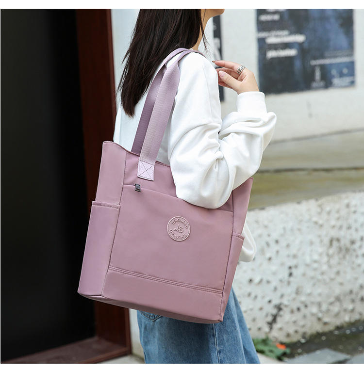 Wholesale Fashion Simple Tote Bag Large Capacity Custom Solid Color Travel Bag