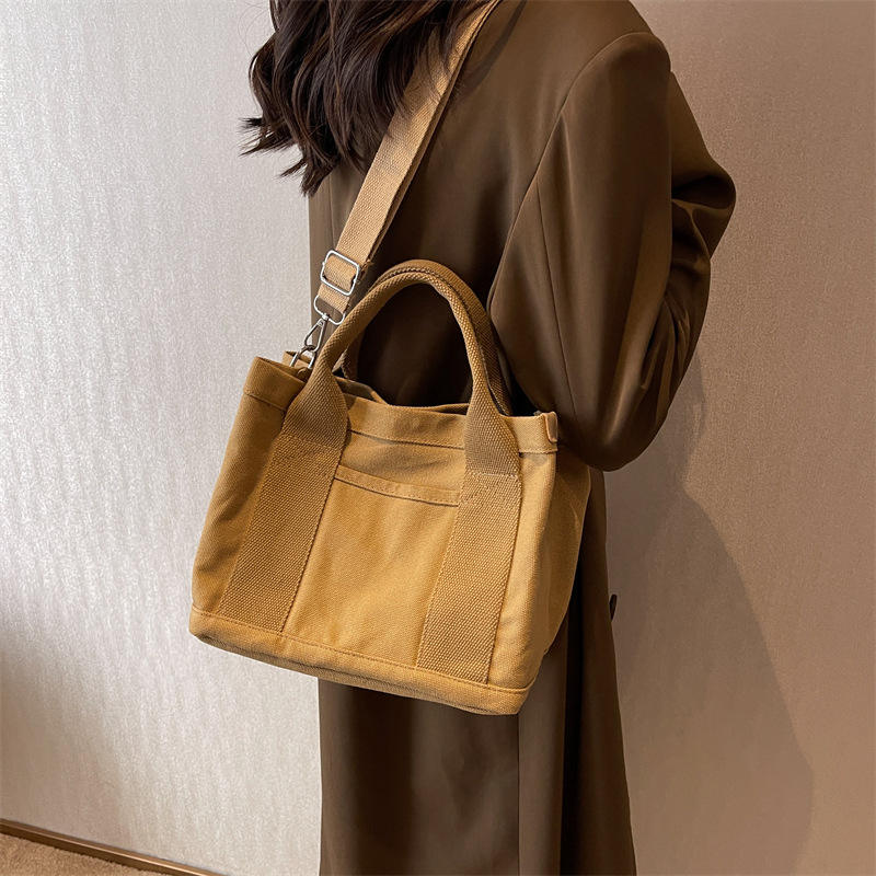 Fashion Ladies Cotton Canvas Messenger Bag For Shopping