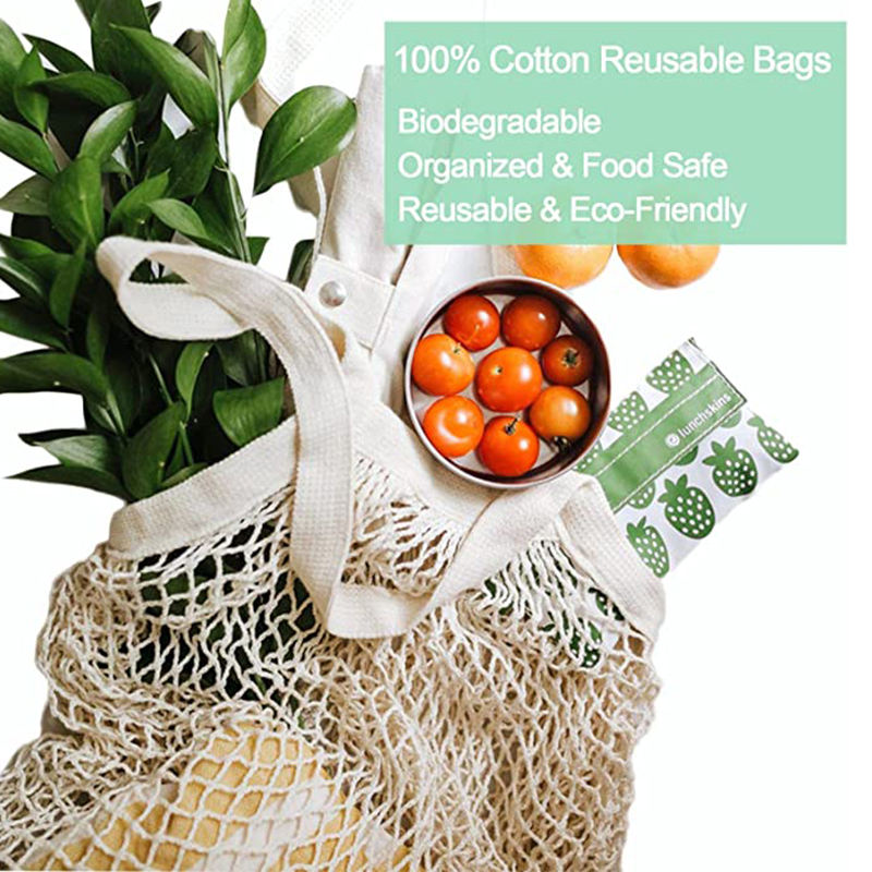 Reusable Produce Bags Cotton Mesh Grocery Bags