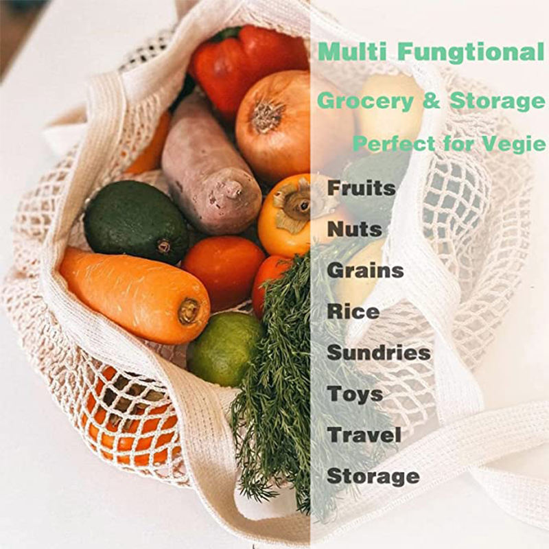 Reusable Produce Bags Cotton Mesh Grocery Bags