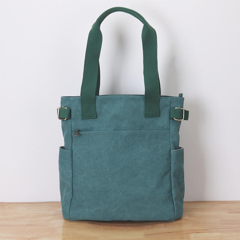 Casual Vintage Single Shoulder Tote Bag Customize Logo Creative Canvas Bag For Shopping