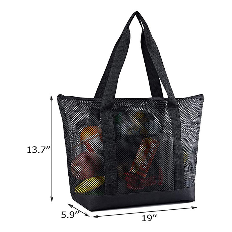 Manufacturers Custom Mesh Beach Shopping Bag For Outdoor