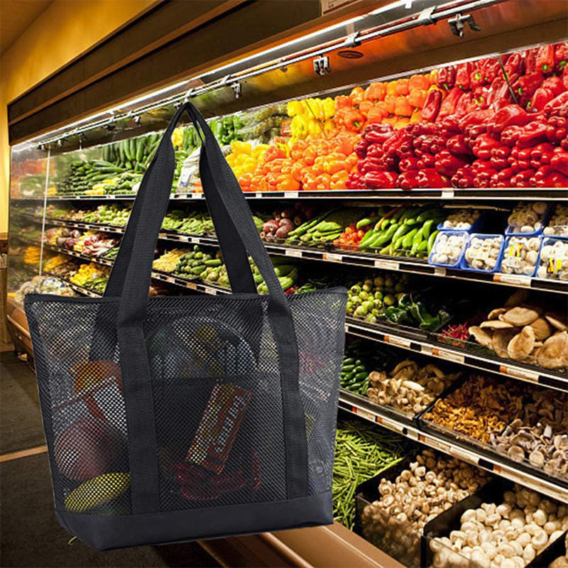 Manufacturers Custom Mesh Beach Shopping Bag For Outdoor