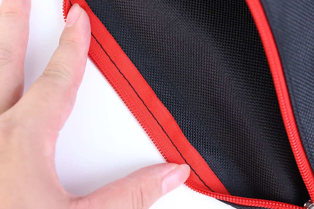 Custom Made 1200d Black Oxford Fabric Small Tool Bag With Sturdy Zipper