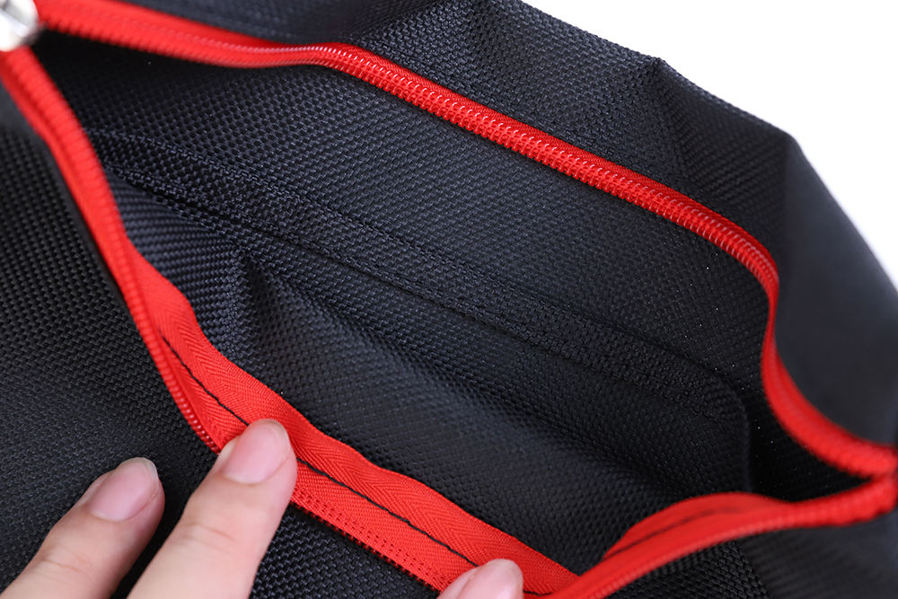 Custom Made 1200d Black Oxford Fabric Small Tool Bag With Sturdy Zipper