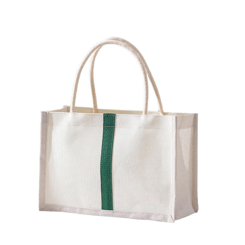 Waterproof Cotton Canvas Bag Environment-friendly Recycling Custom Logo Shopping Bag