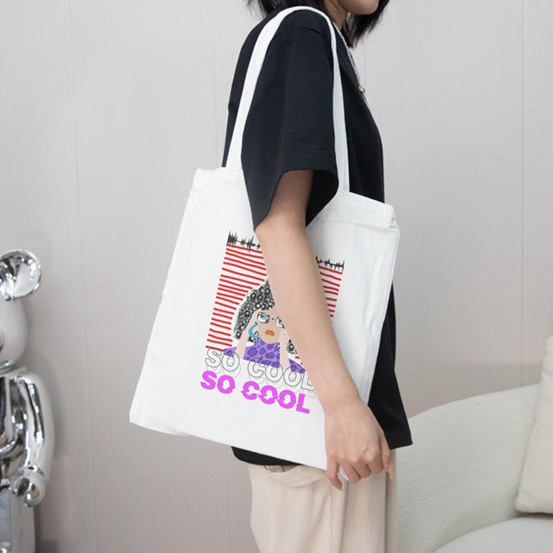 Factory Wholesale Promotional Personalized Blank Plain Cotton Canvas Bags Reusable Shopping Cotton Tote Bags With Custom Printed