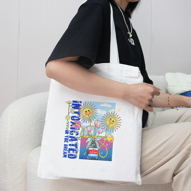 Factory Wholesale Promotional Personalized Blank Plain Cotton Canvas Bags Reusable Shopping Cotton Tote Bags With Custom Printed