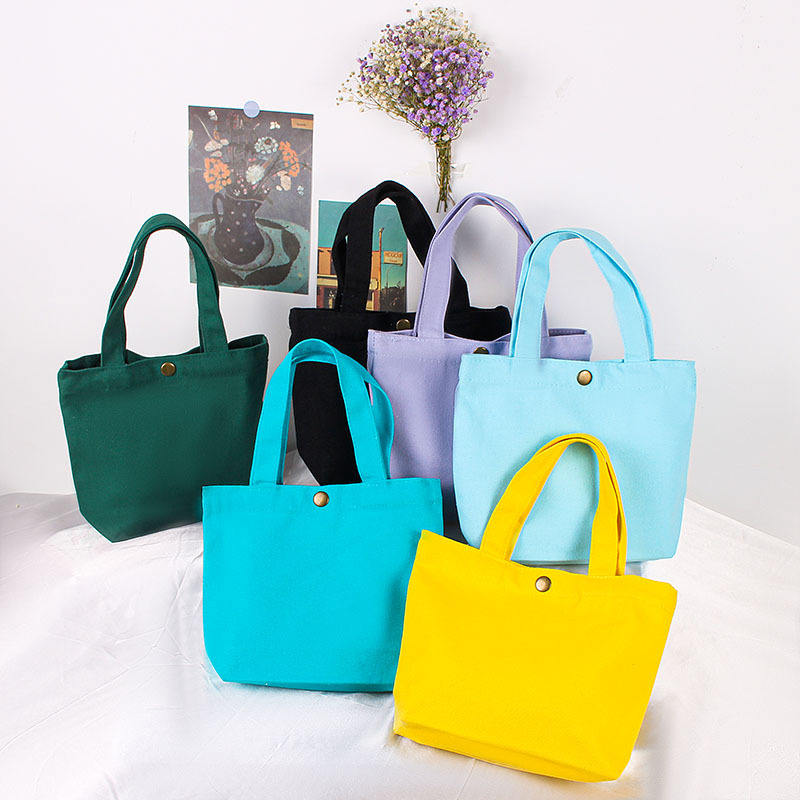 Wholesale Canvas Tote Shopping Bag Custom Mini Tote Bags