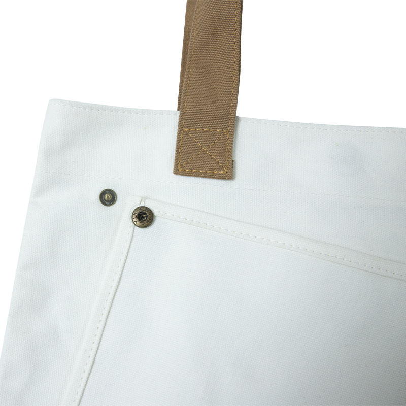Simple Reusable Gift Cotton Canvas Tote Bag For Shopping