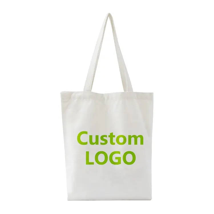 Fashion Durable Factory Directly Sell Tote Embroidery Eco Recycle Cotton Canvas Bags with Custom Printed Logo