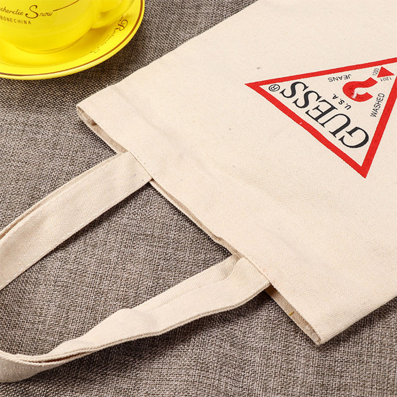 Large Plain Cotton Canvas Fabric Tote Shopping Bag