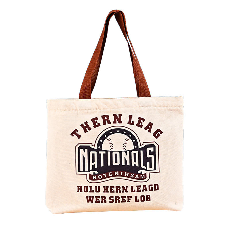 Wholesale Custom Blank Zipper Canvas Portable Shopping Bag
