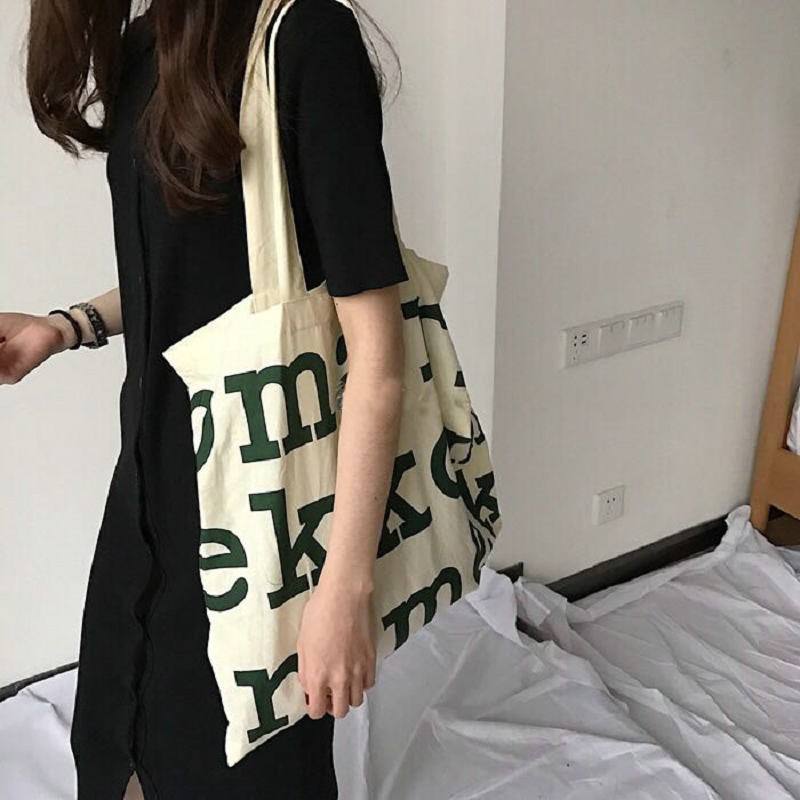 Custom Cotton Canvas Shoulder Tote Shopping Bag Manufacturers