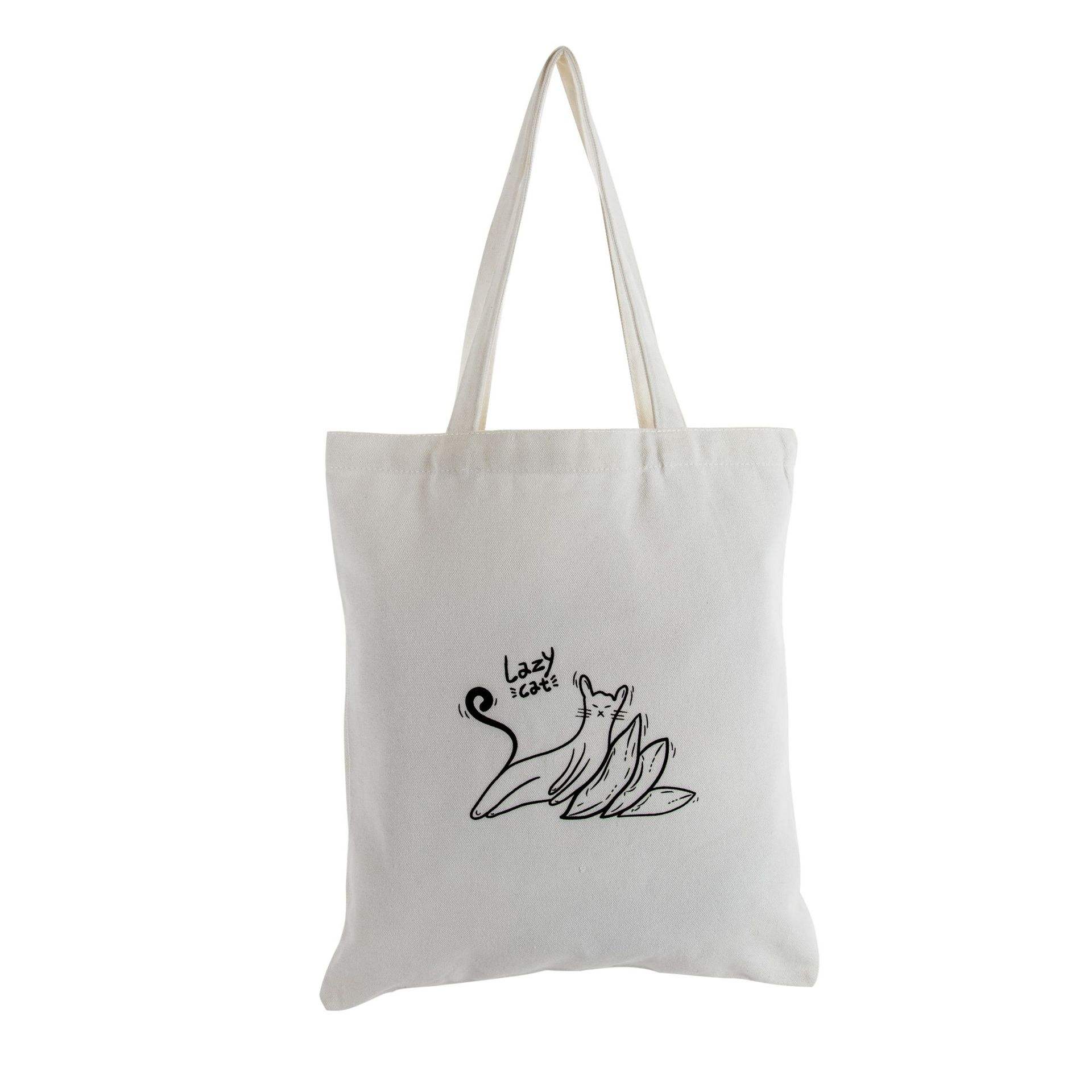 Wholesale Custom Cartoon Printing Cotton Canvas Shopping Bag