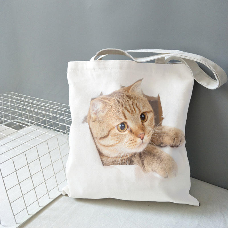 Extra Large Customised Reusable Organic Cotton Tote Shopping Bag With Logo White