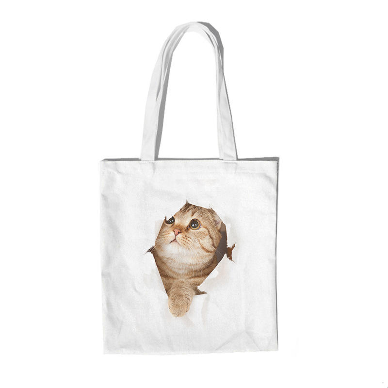 Extra Large Customised Reusable Organic Cotton Tote Shopping Bag With Logo White
