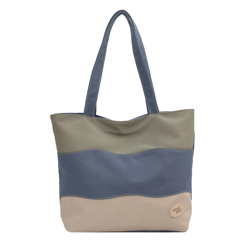 Factory Direct Fashion Plaid Cotton Canvas Tote Bag For Shopping